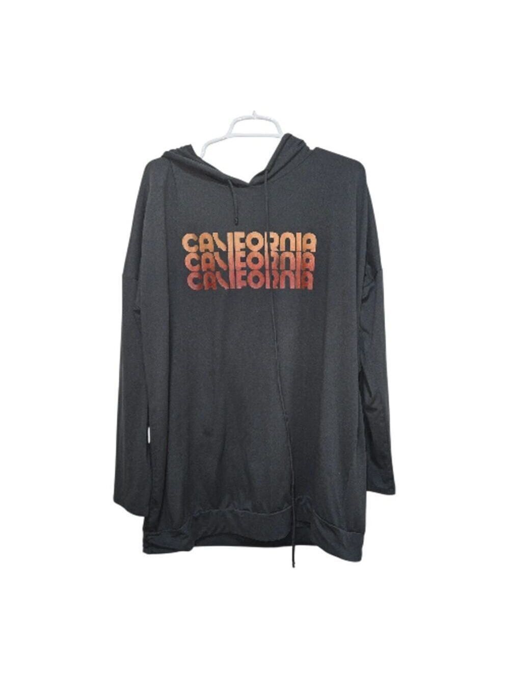 Free Kisses California Graphic Hoodie Tunic 3X